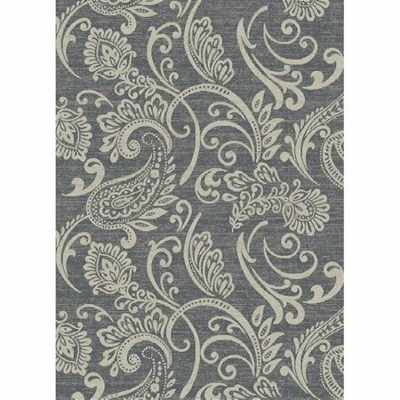 SLEEP EZ 5 ft. 3 in. x 7 ft. 3 in. Galleria Gabrielle Area Rug, Gray SL2142954